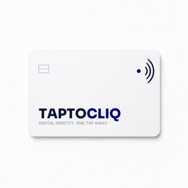 TAPTOCLIQ White PVC NFC Card