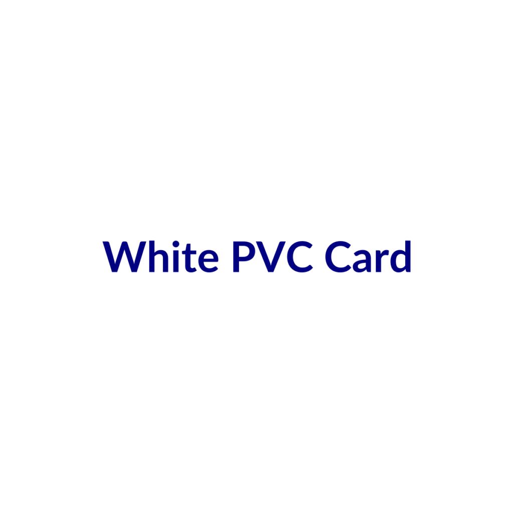 TAPTOCLIQ White PVC NFC Card