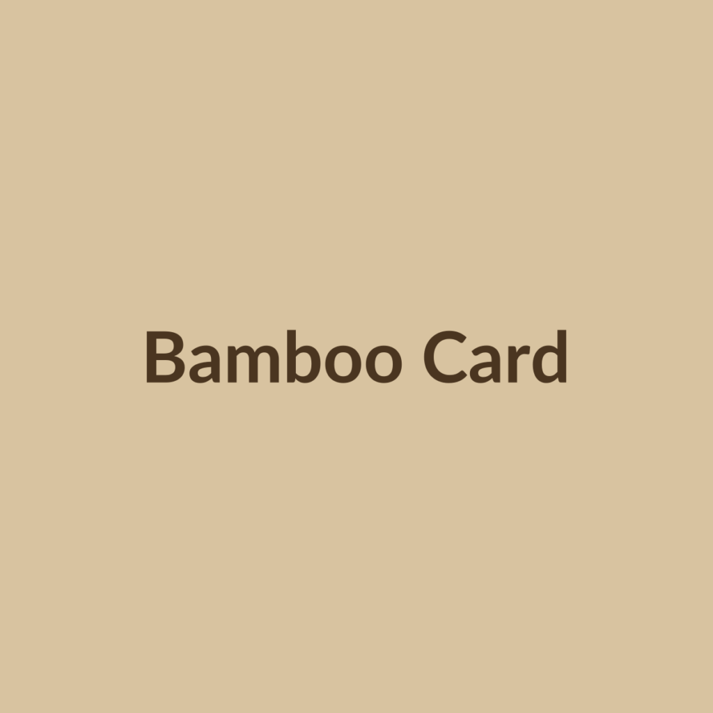 TAPTOCLIQ Bamboo NFC Card