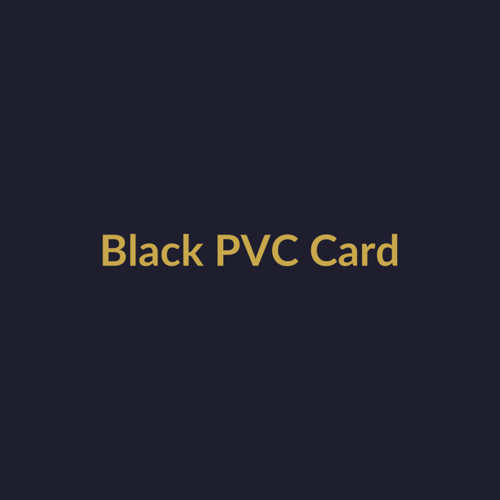 TAPTOCLIQ Black PVC NFC Card