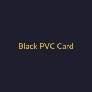 TAPTOCLIQ Black PVC NFC Card