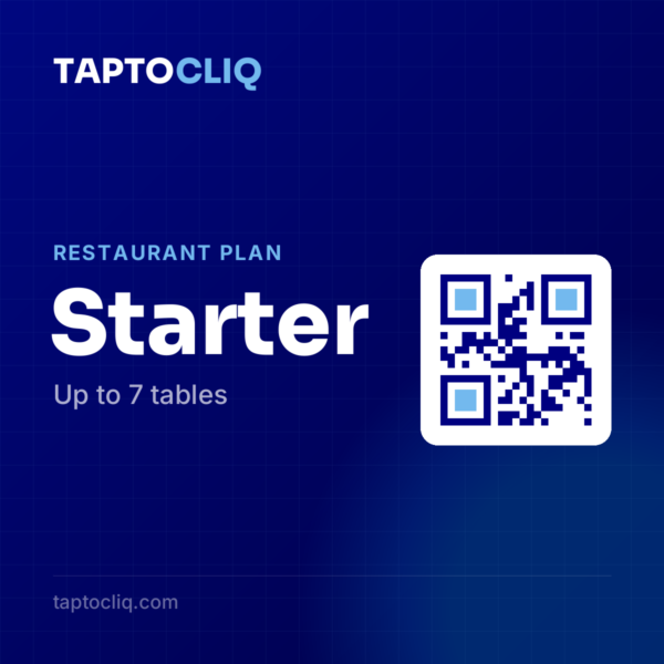 TAPTOCLIQ Restaurant Starter